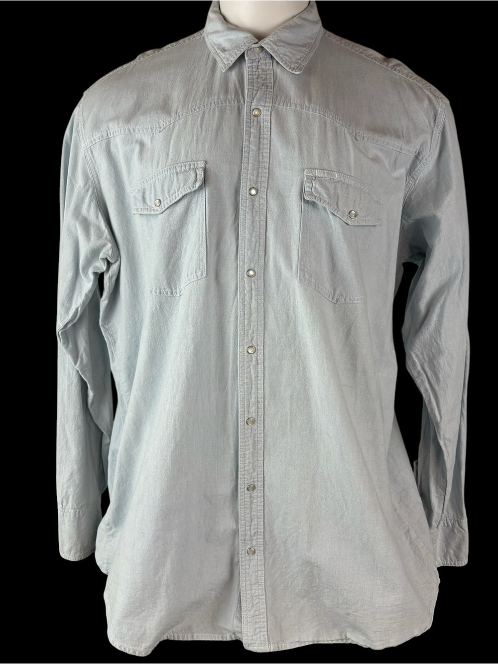 Rock River Trading Men's Denim Casual Button-Down Shirt Blue 2XT Cotton (955)